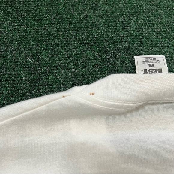 Vintage 90s Miami Radio Station Latin “98 Caliente” White T Shirt Size L 21X29 - Picture 7 of 9